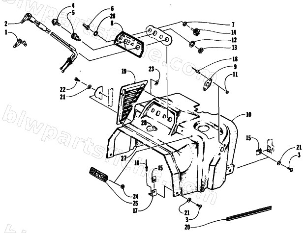 SWITCH AND CONSOLE ASSEMBLY diagram