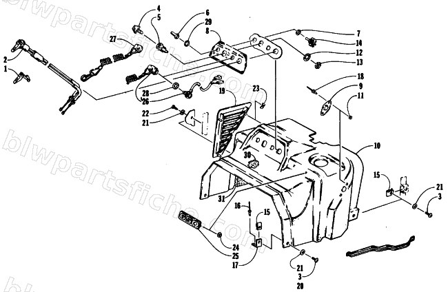 SWITCH AND CONSOLE ASSEMBLY diagram