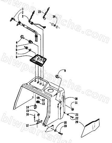 SWITCH AND CONSOLE ASSEMBLY diagram