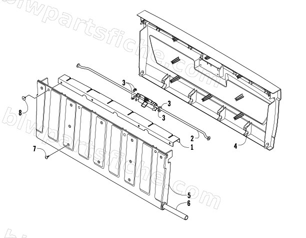 TAILGATE ASSEMBLY diagram