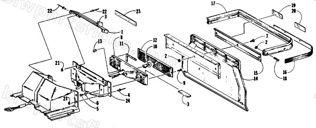 TAILLIGHT AND REAR BUMPER diagram