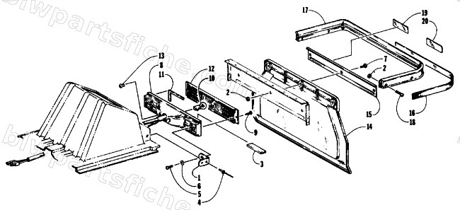 TAILLIGHT AND REAR BUMPER diagram