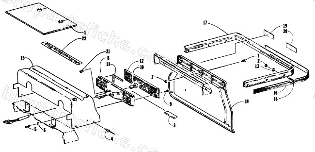 TAILLIGHT AND REAR BUMPER diagram