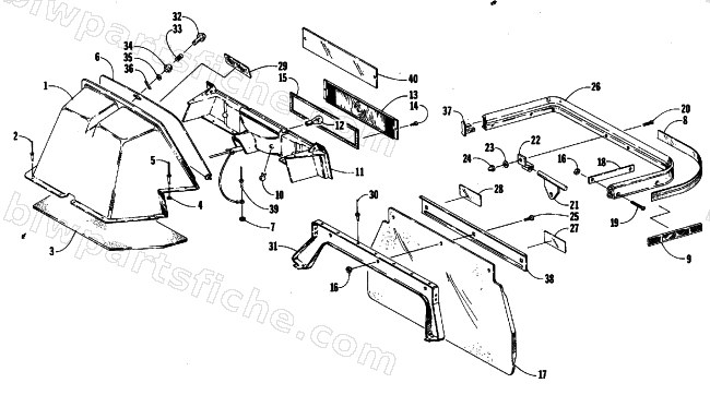 TAILLIGHT, TOOLBOX, REAR BUMPER diagram