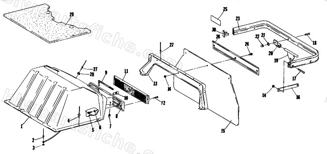 TAILLIGHT, TOOLBOX, REAR BUMPER diagram