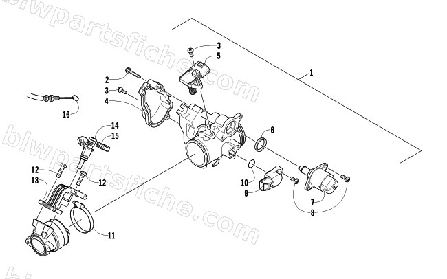 THROTTLE BODY ASSEMBLY diagram