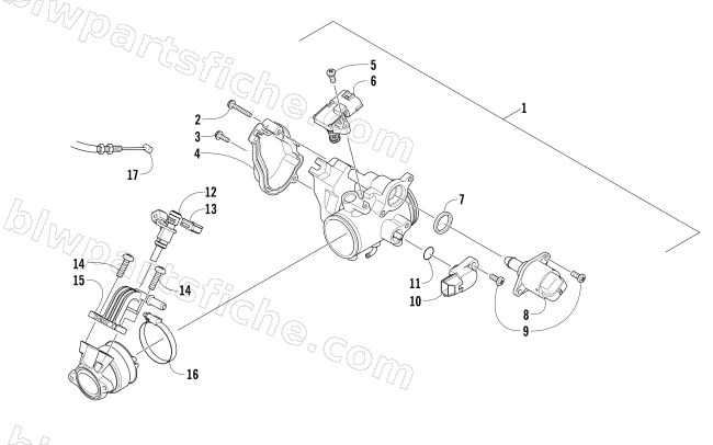 THROTTLE BODY ASSEMBLY diagram