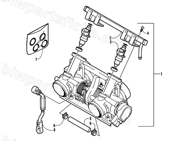 THROTTLE BODY ASSEMBLY diagram
