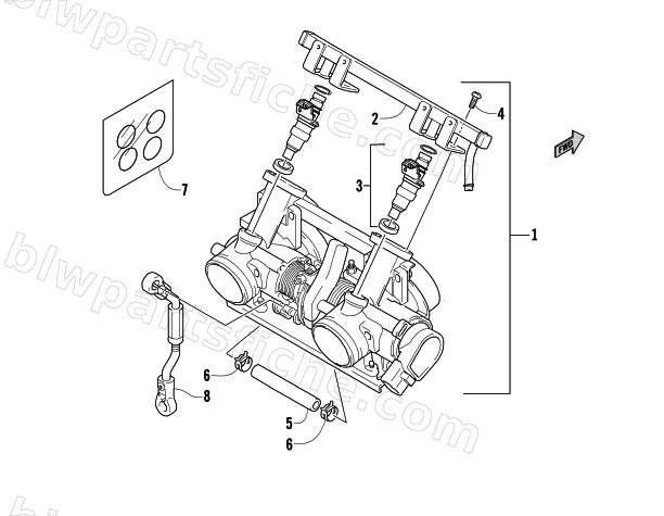 THROTTLE BODY ASSEMBLY diagram
