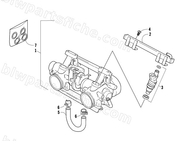 THROTTLE BODY ASSEMBLY diagram