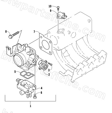 THROTTLE BODY ASSEMBLY diagram