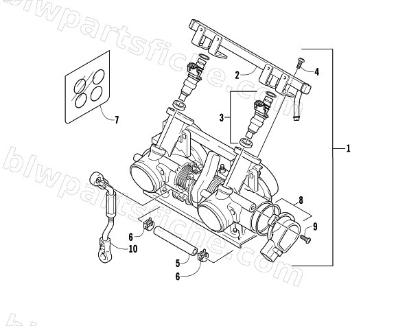 THROTTLE BODY ASSEMBLY diagram