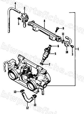 THROTTLE BODY ASSEMBLY diagram
