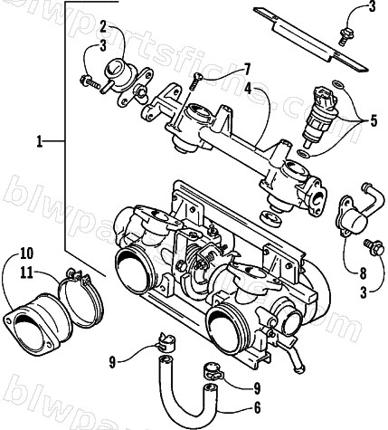 THROTTLE BODY ASSEMBLY diagram