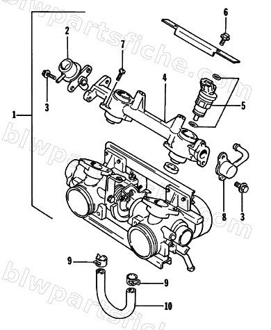 THROTTLE BODY ASSEMBLY diagram