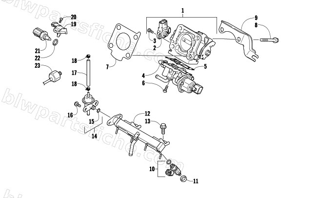 THROTTLE BODY ASSEMBLY diagram