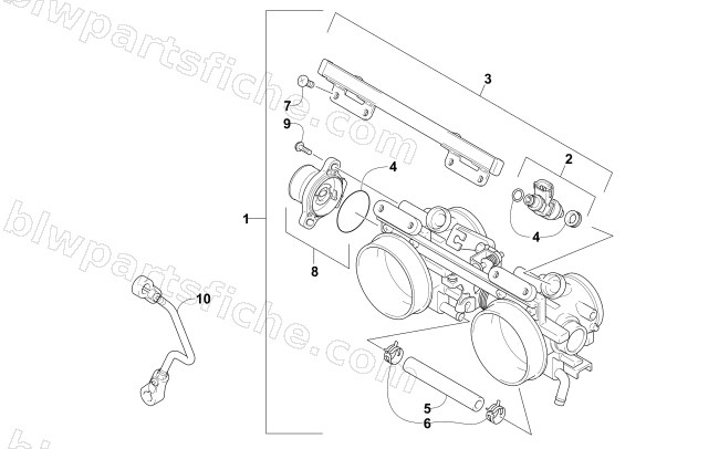 THROTTLE BODY ASSEMBLY diagram
