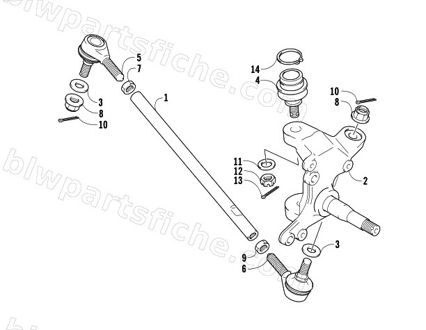 TIE ROD ASSEMBLY diagram