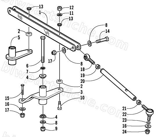 TIE ROD ASSEMBLY diagram