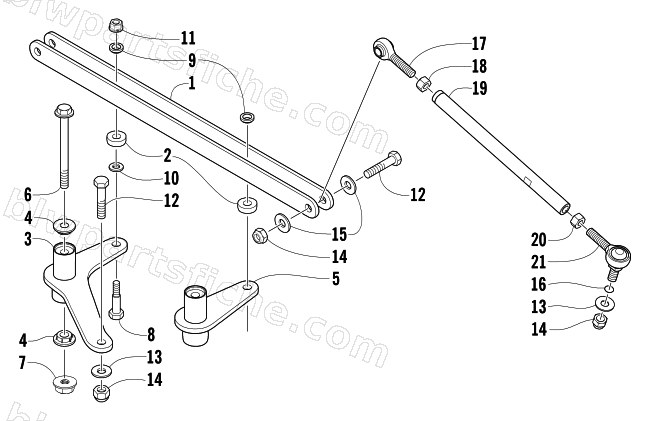 TIE ROD ASSEMBLY diagram