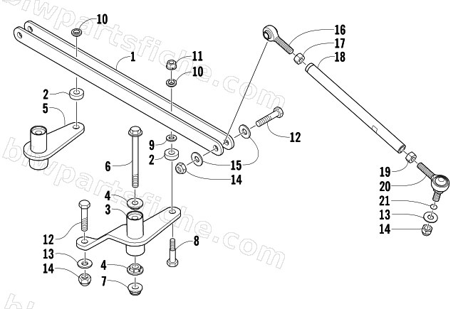 TIE ROD ASSEMBLY diagram