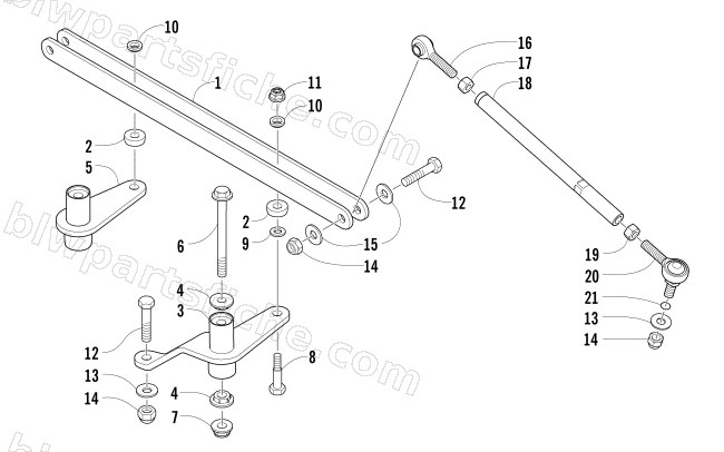 TIE ROD ASSEMBLY diagram