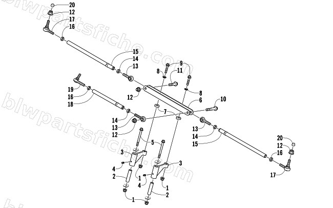 TIE ROD ASSEMBLY diagram