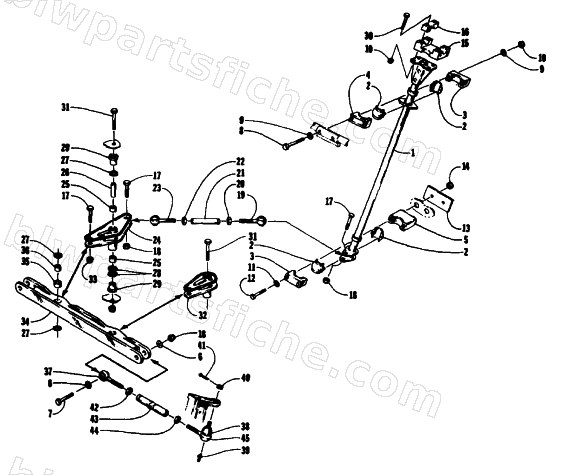 TIE ROD/STEERING POST ASSEMBLY diagram