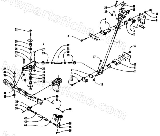 TIE ROD/STEERING POST ASSEMBLY diagram