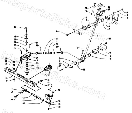 TIE ROD/STEERING POST ASSEMBLY diagram