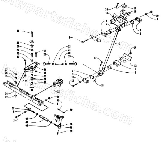 TIE ROD/STEERING POST ASSEMBLY diagram