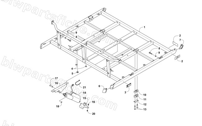 TILT FRAME ASSEMBLY diagram