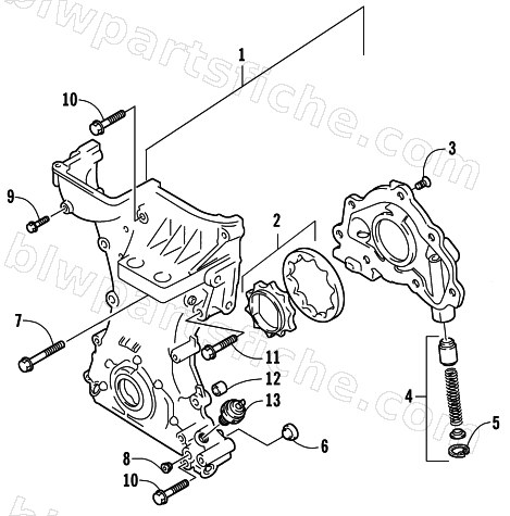 TIMING CHAIN COVER/OIL PUMP ASSEMBLY diagram