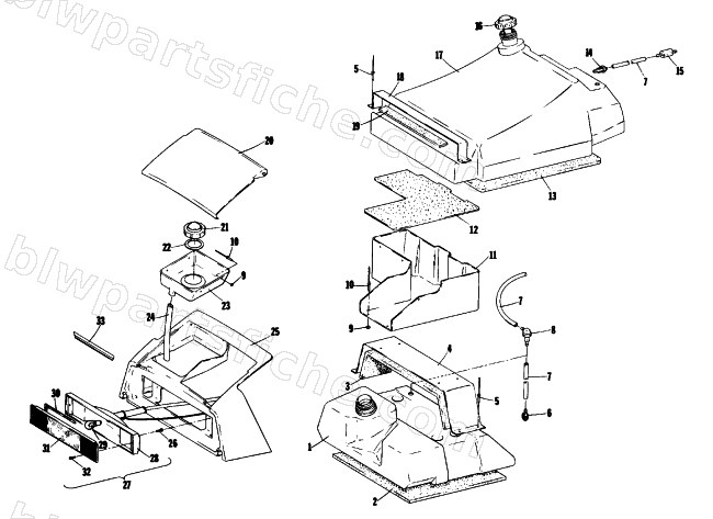 TOOLBOX AND FUEL SYSTEM diagram