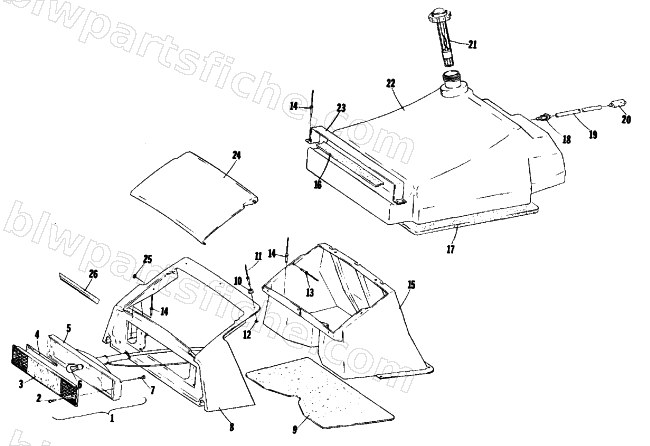 TOOLBOX AND FUEL SYSTEM diagram