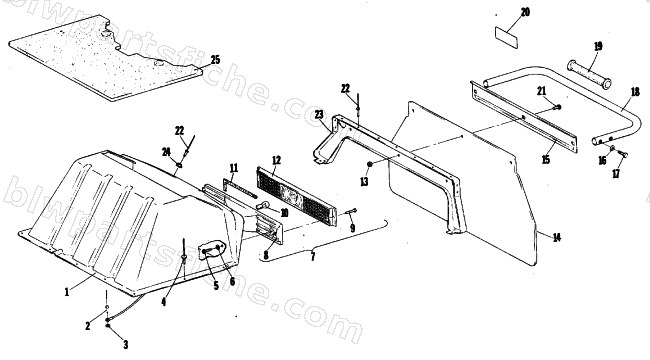 TOOLBOX AND REAR BUMPER diagram
