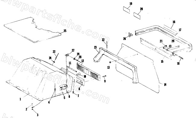 TOOLBOX AND REAR BUMPER diagram