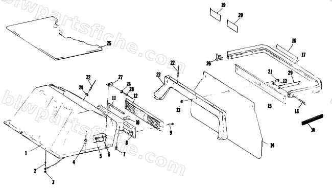 TOOLBOX AND REAR BUMPER diagram