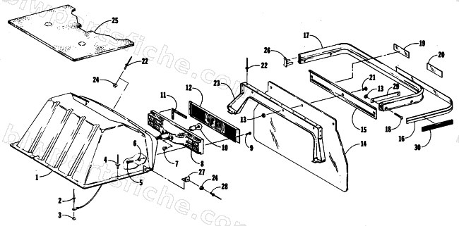 TOOLBOX AND REAR BUMPER diagram