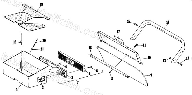 TOOLBOX AND REAR BUMPER diagram