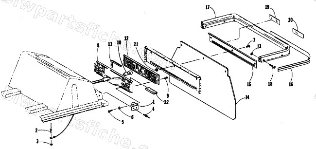 TOOLBOX, TAILLIGHT AND REAR BUMPER diagram