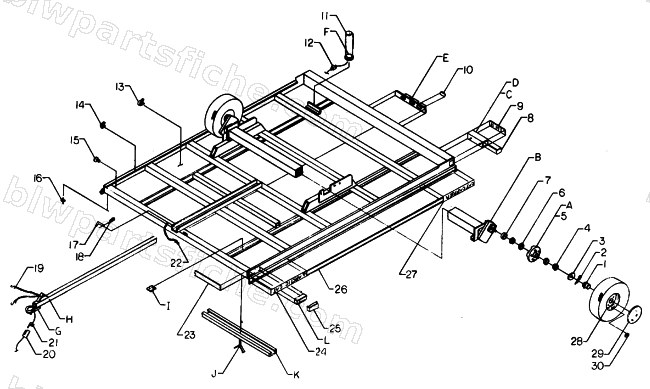 TRAILER - CC100DG GALVINIZED diagram