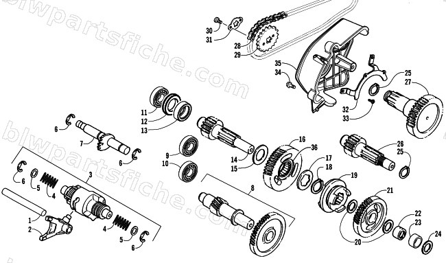 TRANSMISSION ASSEMBLY diagram