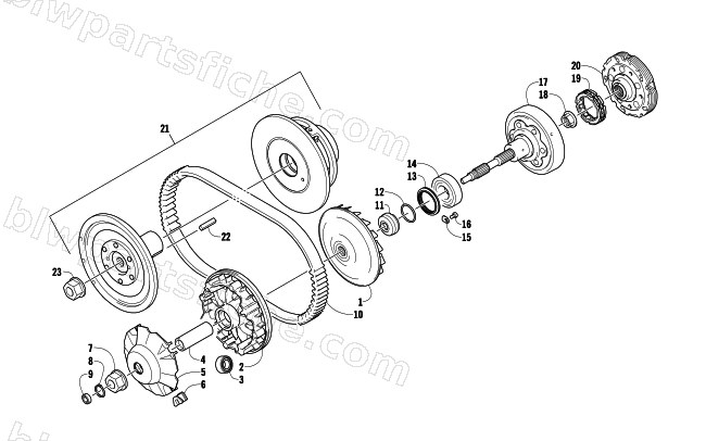 TRANSMISSION ASSEMBLY diagram