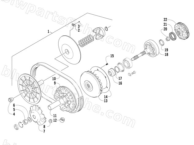 TRANSMISSION ASSEMBLY diagram
