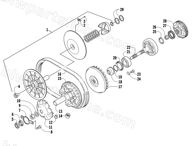 TRANSMISSION ASSEMBLY diagram