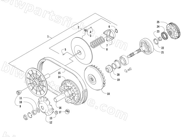 TRANSMISSION ASSEMBLY diagram