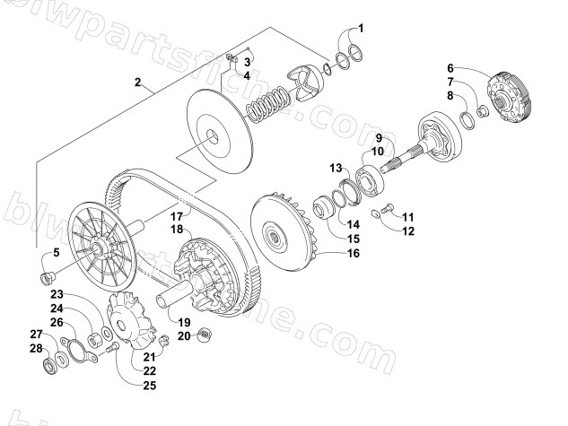 TRANSMISSION ASSEMBLY (ENGINE SERIAL NO. 20044790 and Up) diagram