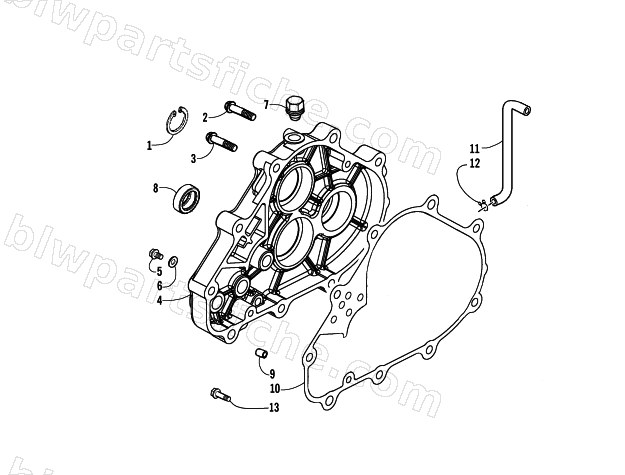 TRANSMISSION CASE ASSEMBLY diagram