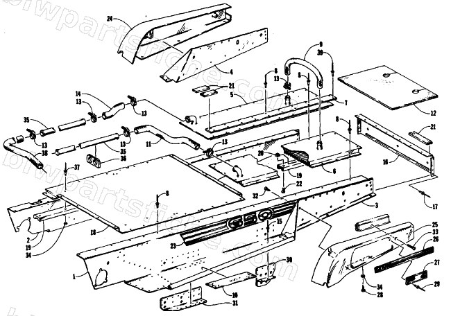 TUNNEL AND COOLING ASSEMBLIES diagram